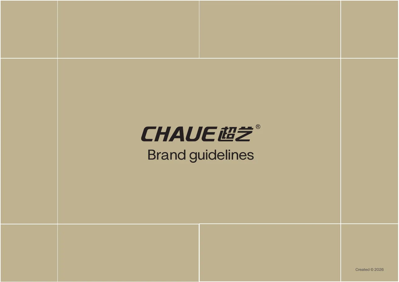 CHAUE brand guidelines cover