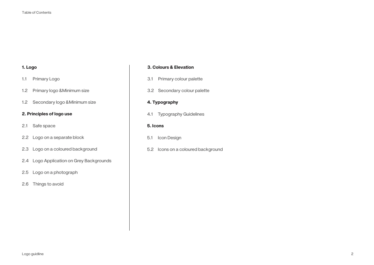 Contents page