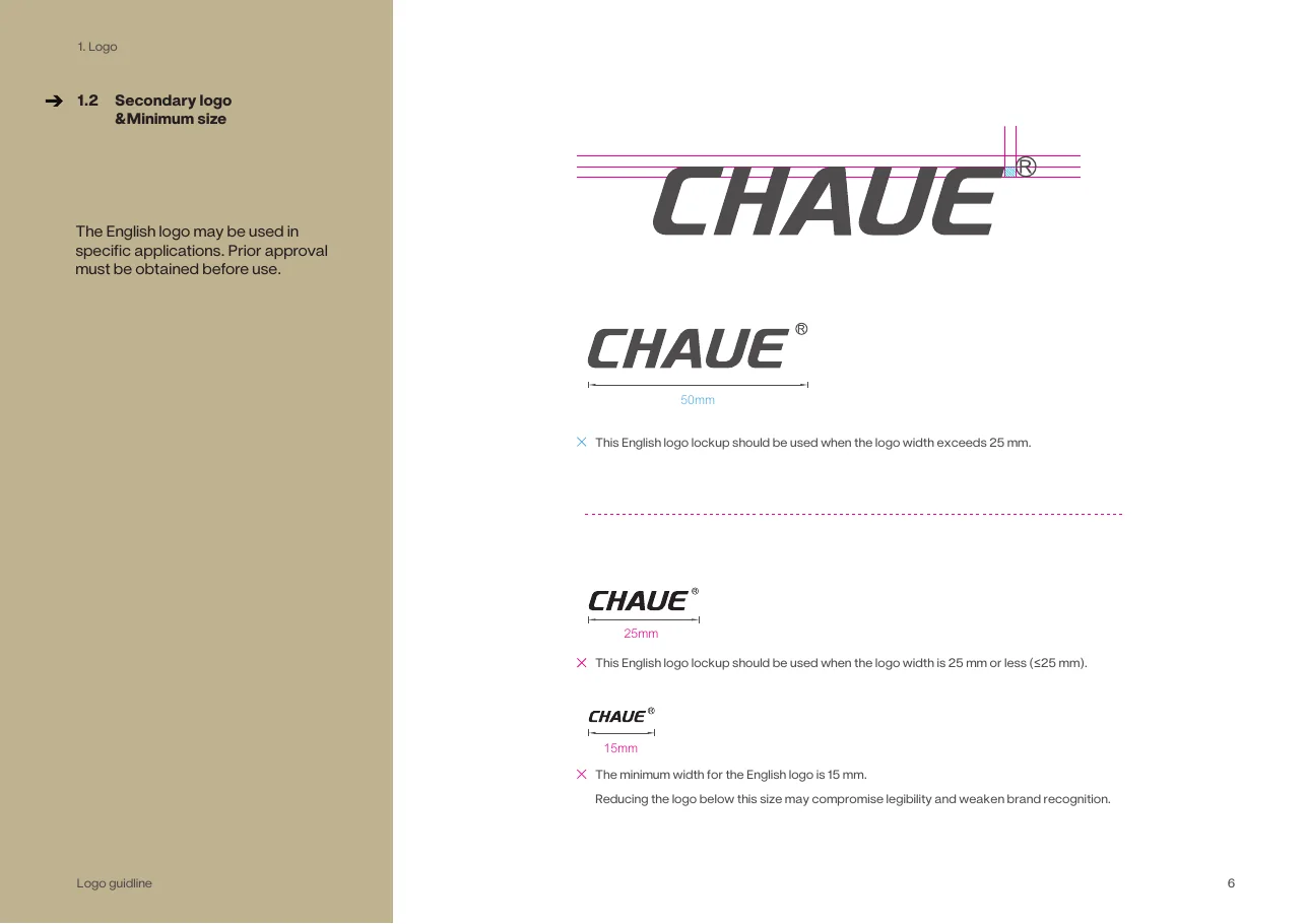 Secondary logo arrangements