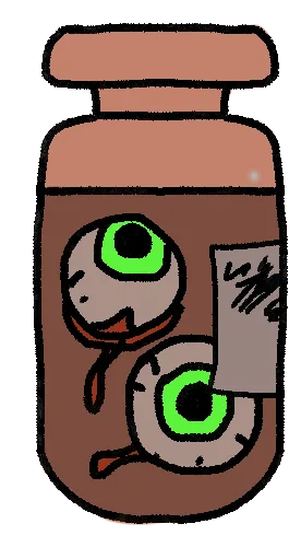 Jar of eyeballs