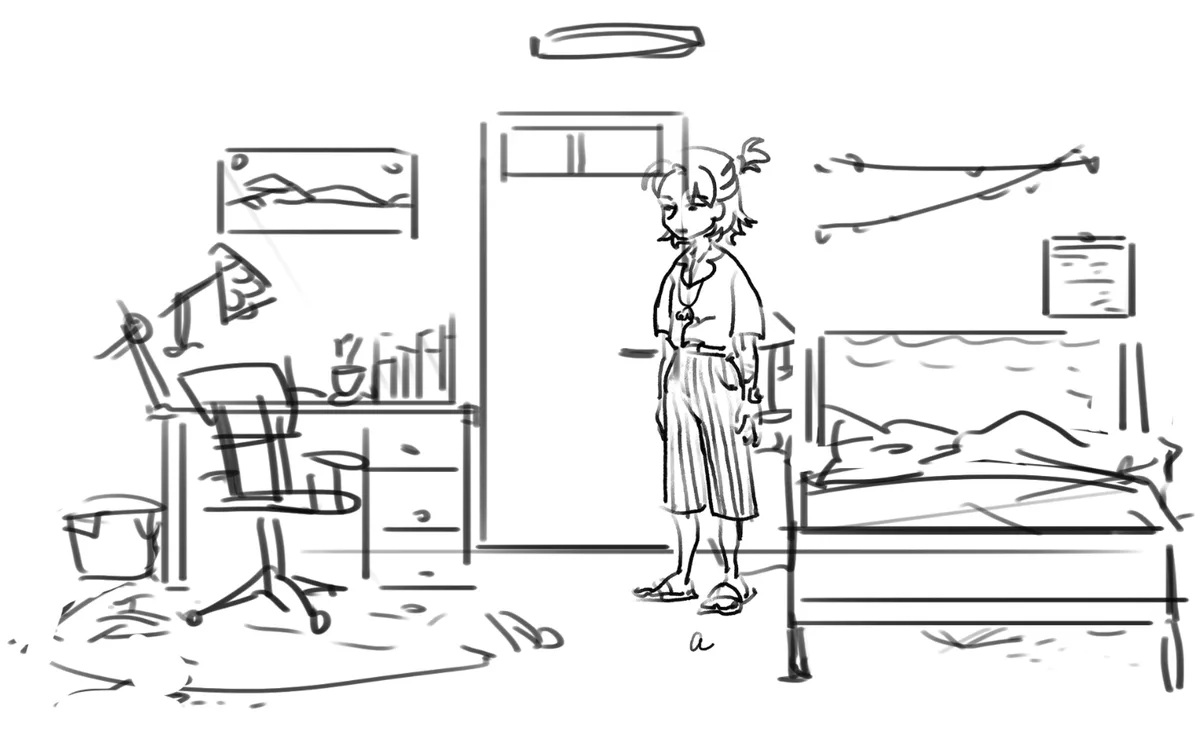 Room layout sketch a